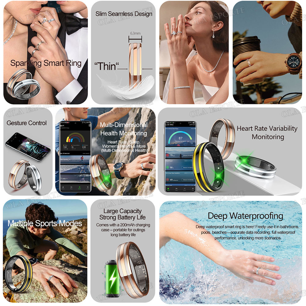 Cincin Pintar Tipis 6.3mm Baru - Health Monitors ulasan dan harga