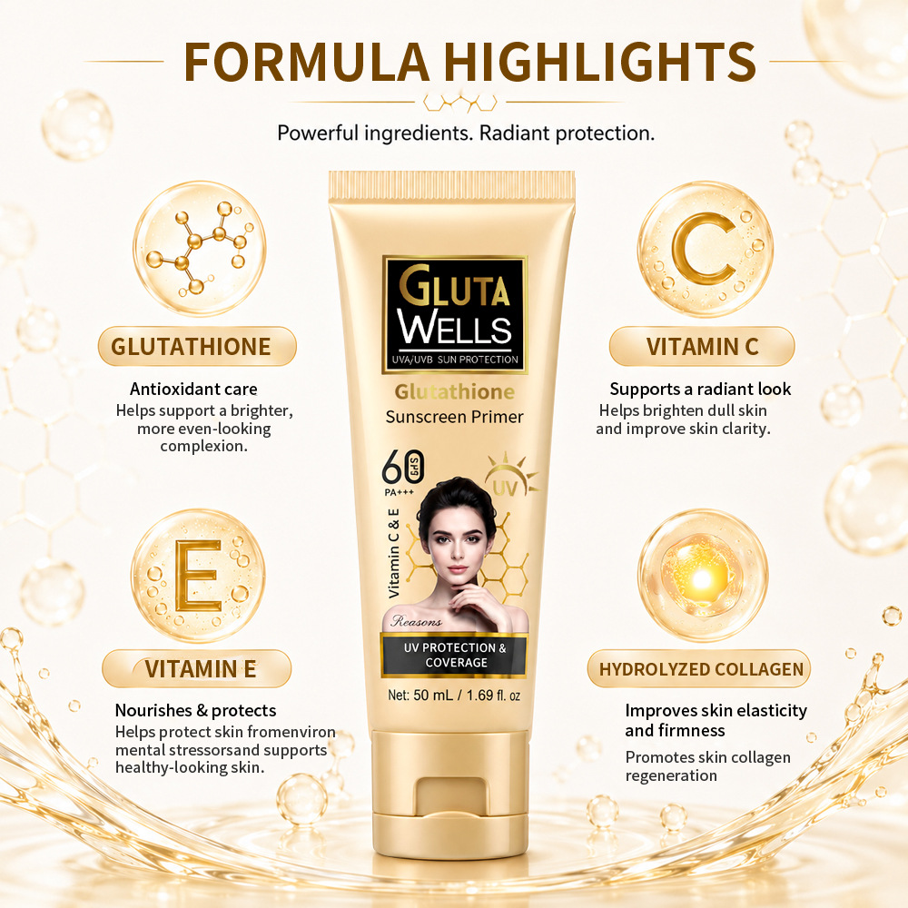 Sunscreen Pemutih Wajah Tahan  - Spf 50 Waterproof Sunscreen ulasan dan harga