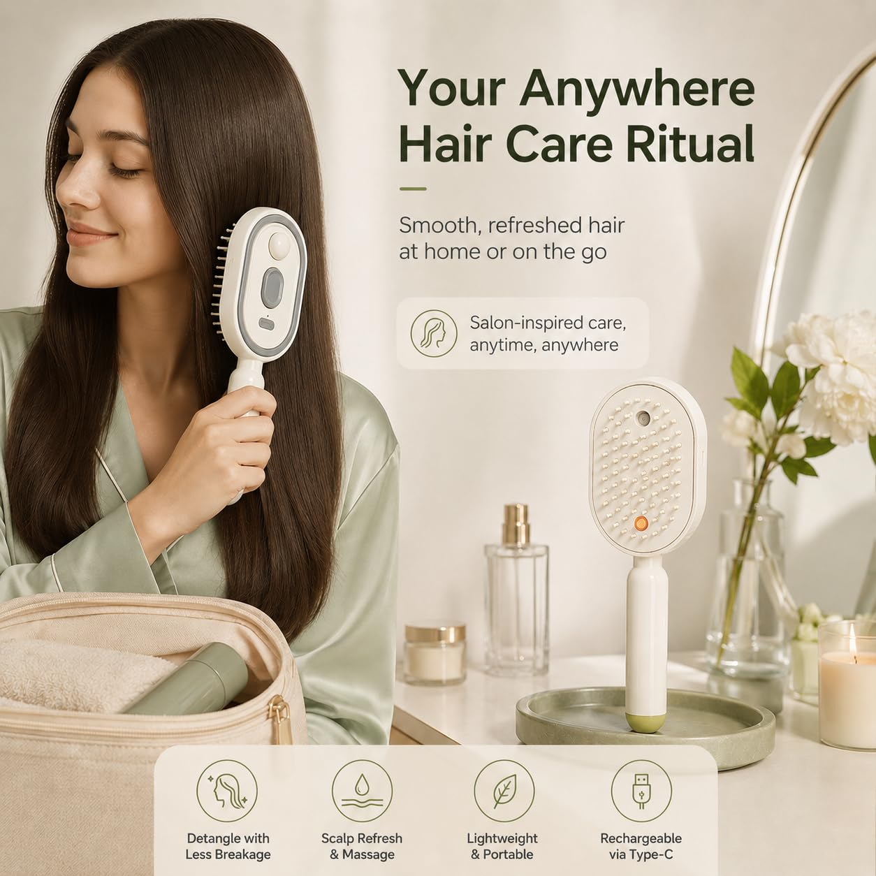 Sisir Pijat Rambut Elektrik 2i - Massage ulasan dan harga