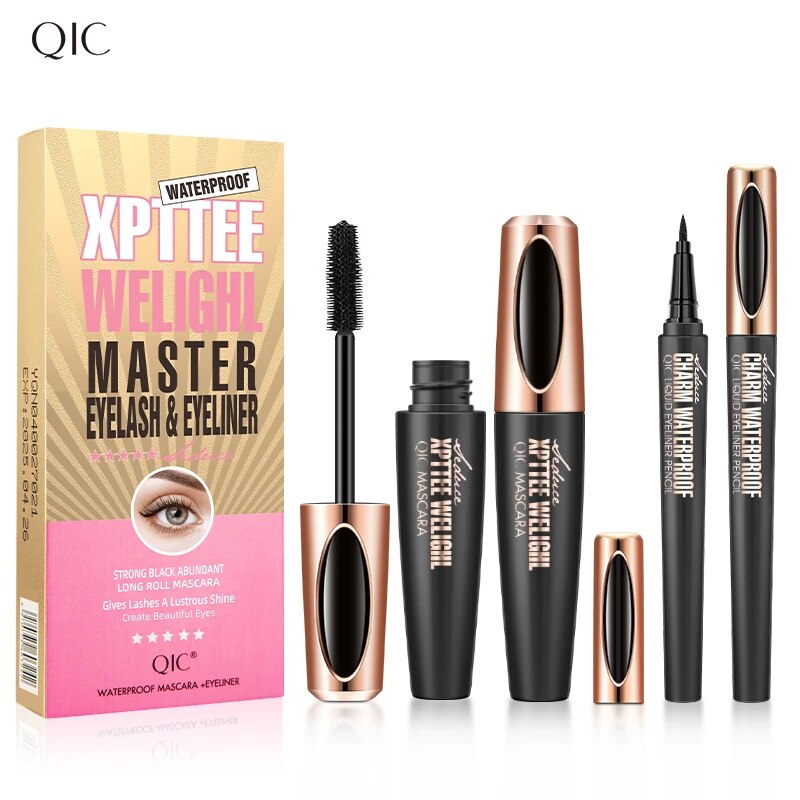 Set Maskara anti air 4D, pensi - Waterproof Liquid Eyeliner Pen ulasan dan harga