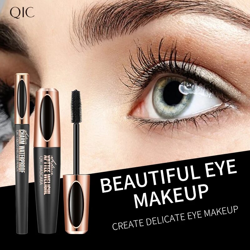 Set Maskara anti air 4D, pensi - Waterproof Liquid Eyeliner Pen ulasan dan harga