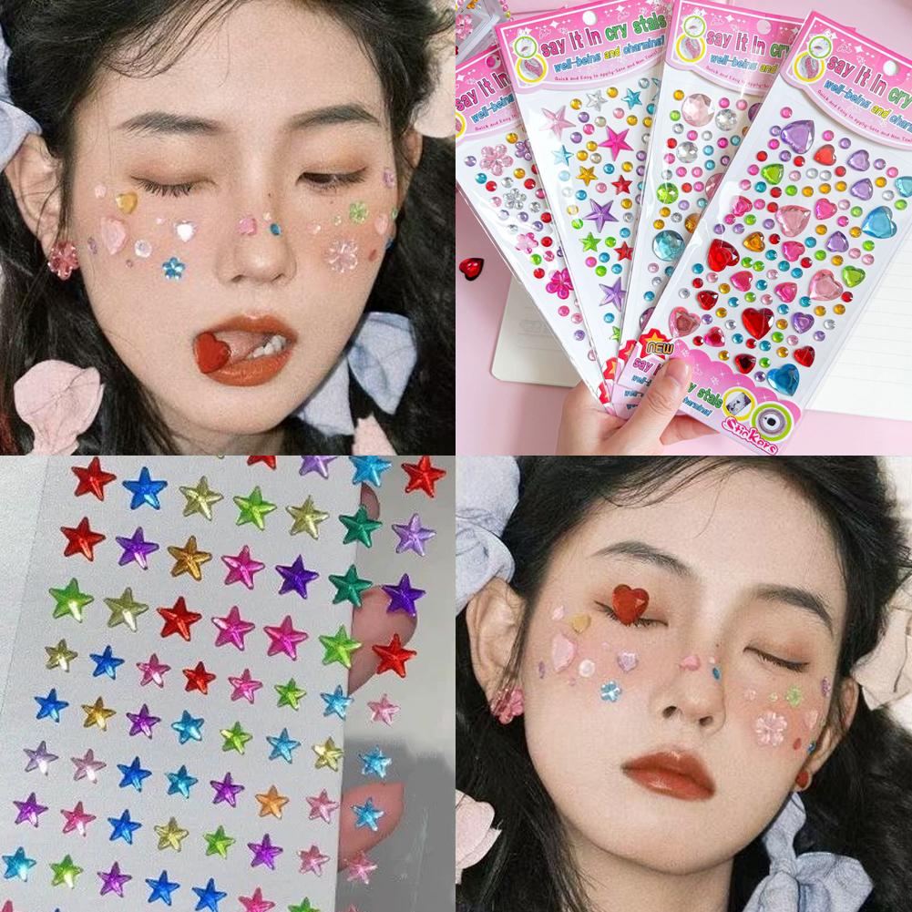 Stiker Permata Kristal Warna-w - Nail Art ulasan dan harga