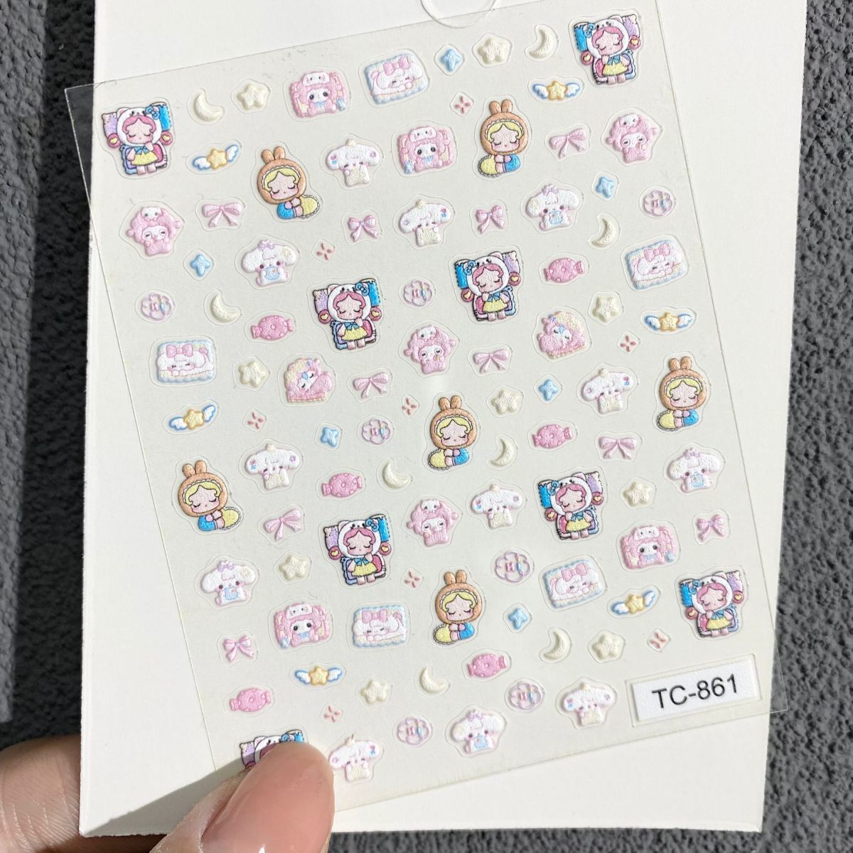 Stiker Seni Kuku Relief Domba  - Nail Art ulasan dan harga