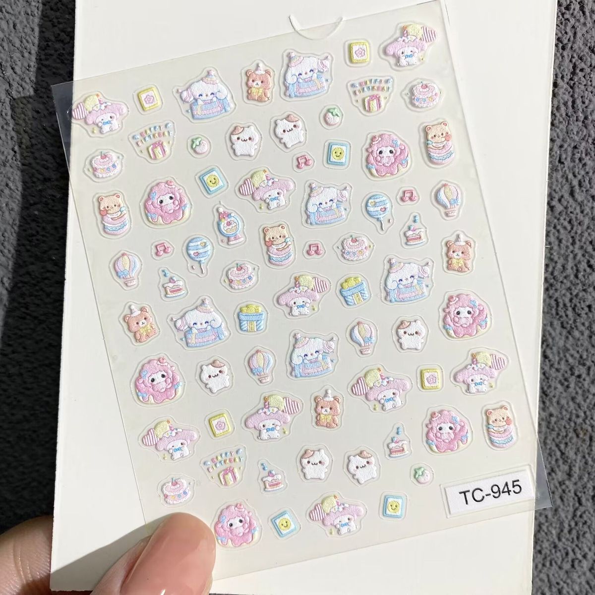 Stiker Seni Kuku Relief Domba  - Nail Art ulasan dan harga
