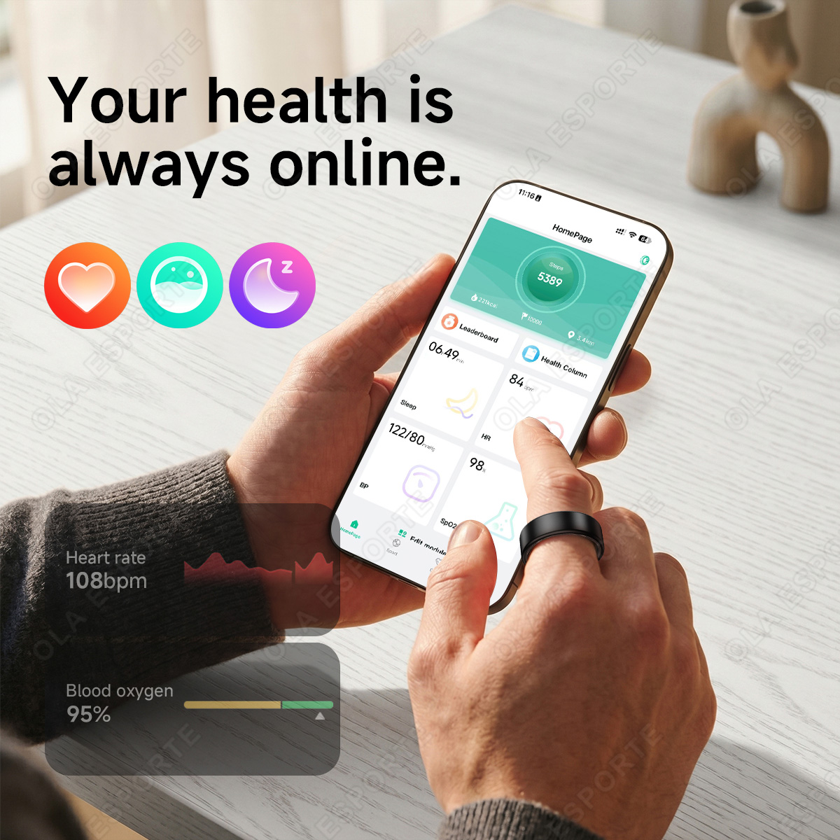 Cincin Pintar R10 dengan Kotak - Health Monitors ulasan dan harga
