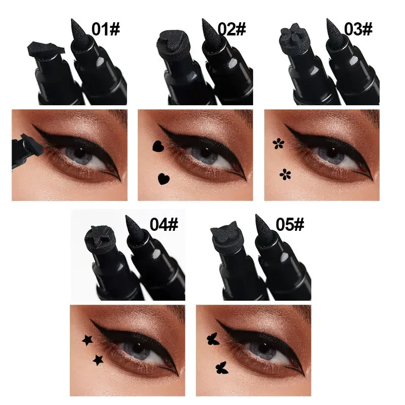 2 IN 1 Eyeliner segel kupu-kup - Waterproof Liquid Eyeliner Pen ulasan dan harga
