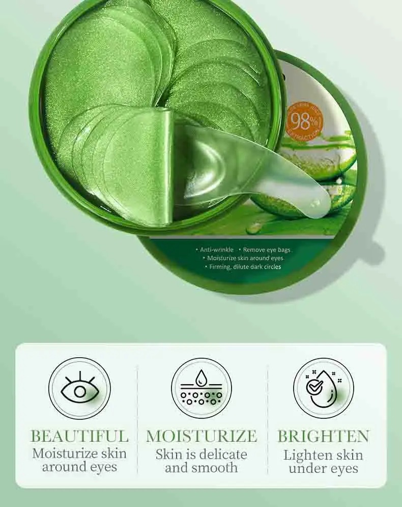 Masker mata kolagen Aloe Vera, - Collagen Under Eye Patches ulasan dan harga