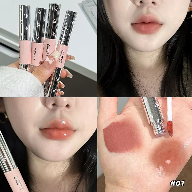 QIBEST Lipstik Cair Matte Velv - Matte Velvet Lip Tint Long Lasting ulasan dan harga