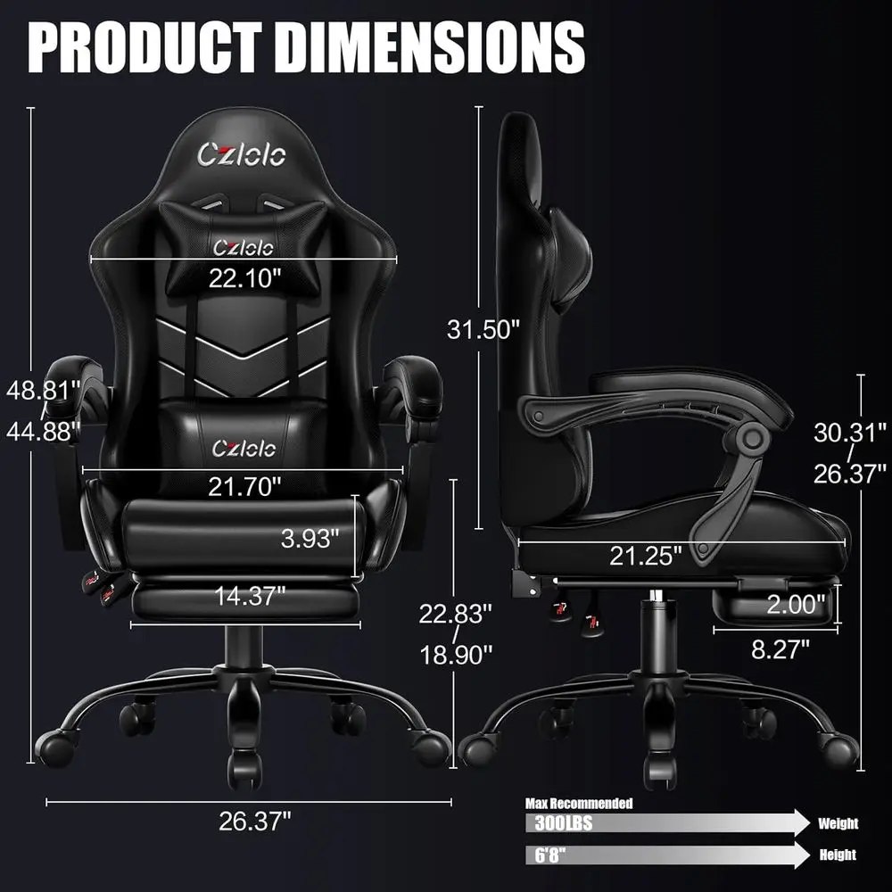 Kursi Gaming Ergonomis dengan  - Massage ulasan dan harga