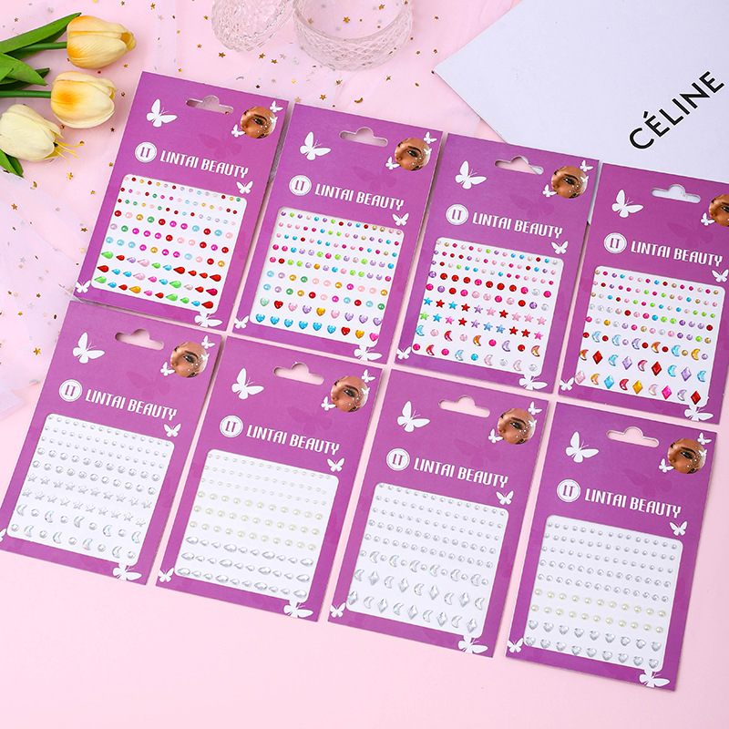 Stiker Permata Wajah Laris Man - Nail Art ulasan dan harga