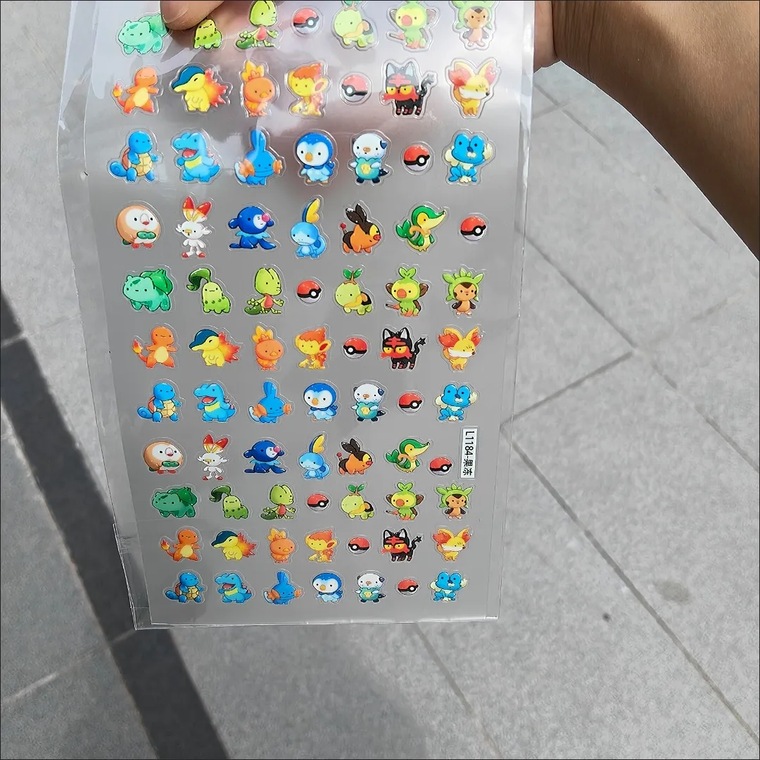 Stiker Kuku Pokémon Charmander - Nail Art ulasan dan harga