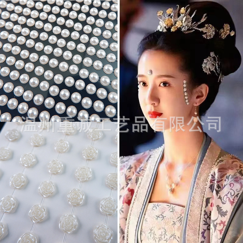 Stiker Permata Mutiara Wajah L - Nail Art ulasan dan harga