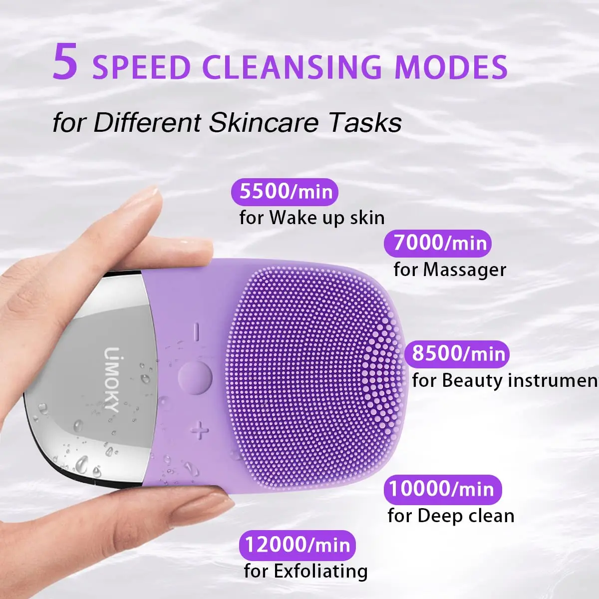 Sikat Pembersih Silikon Elektr - Silicone Face Scrubber Electric ulasan dan harga