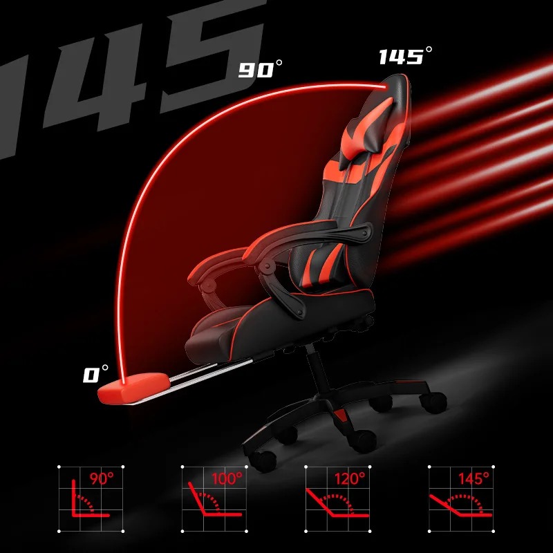 Kursi Gaming dengan Lampu, Spe - Massage ulasan dan harga
