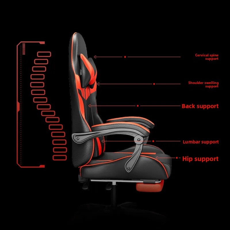 Kursi Gaming dengan Lampu, Spe - Massage ulasan dan harga