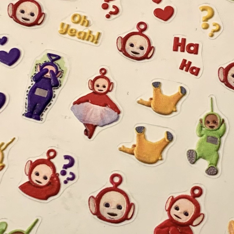 Teletubbies Stiker 3D Animasi  - Nail Art ulasan dan harga