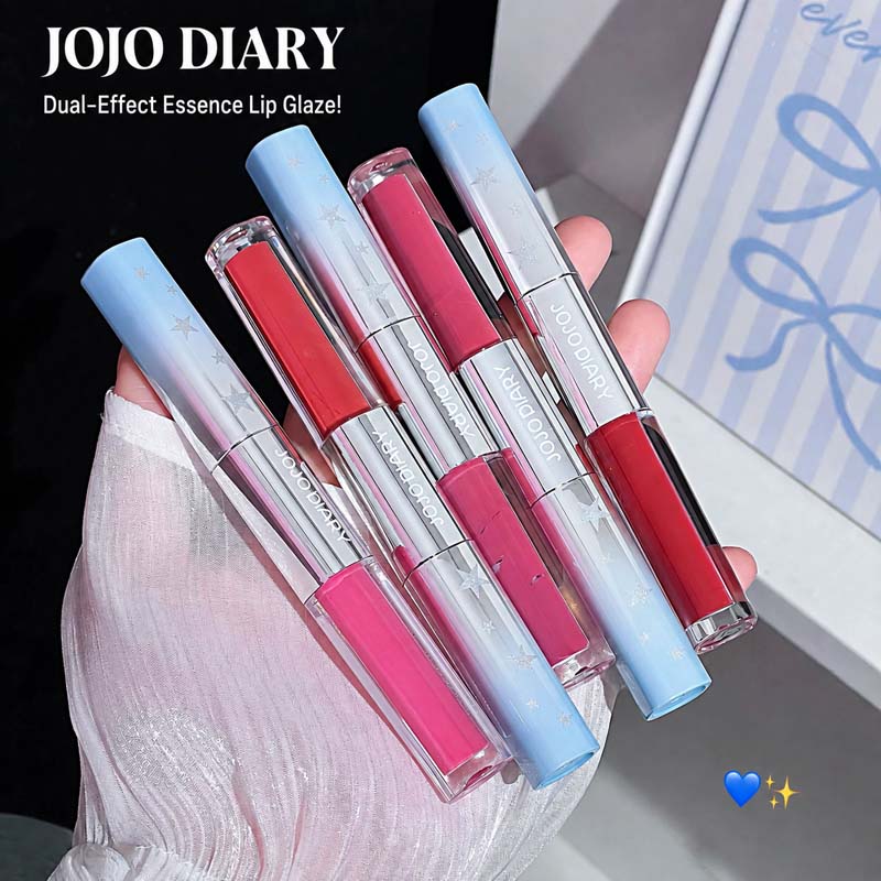 JOJO DIARY Lip Glaze Dual Effe - Matte Velvet Lip Tint Long Lasting ulasan dan harga