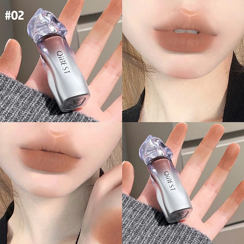 QIBEST Lipstik Cair Beludru Ma - Matte Velvet Lip Tint Long Lasting ulasan dan harga