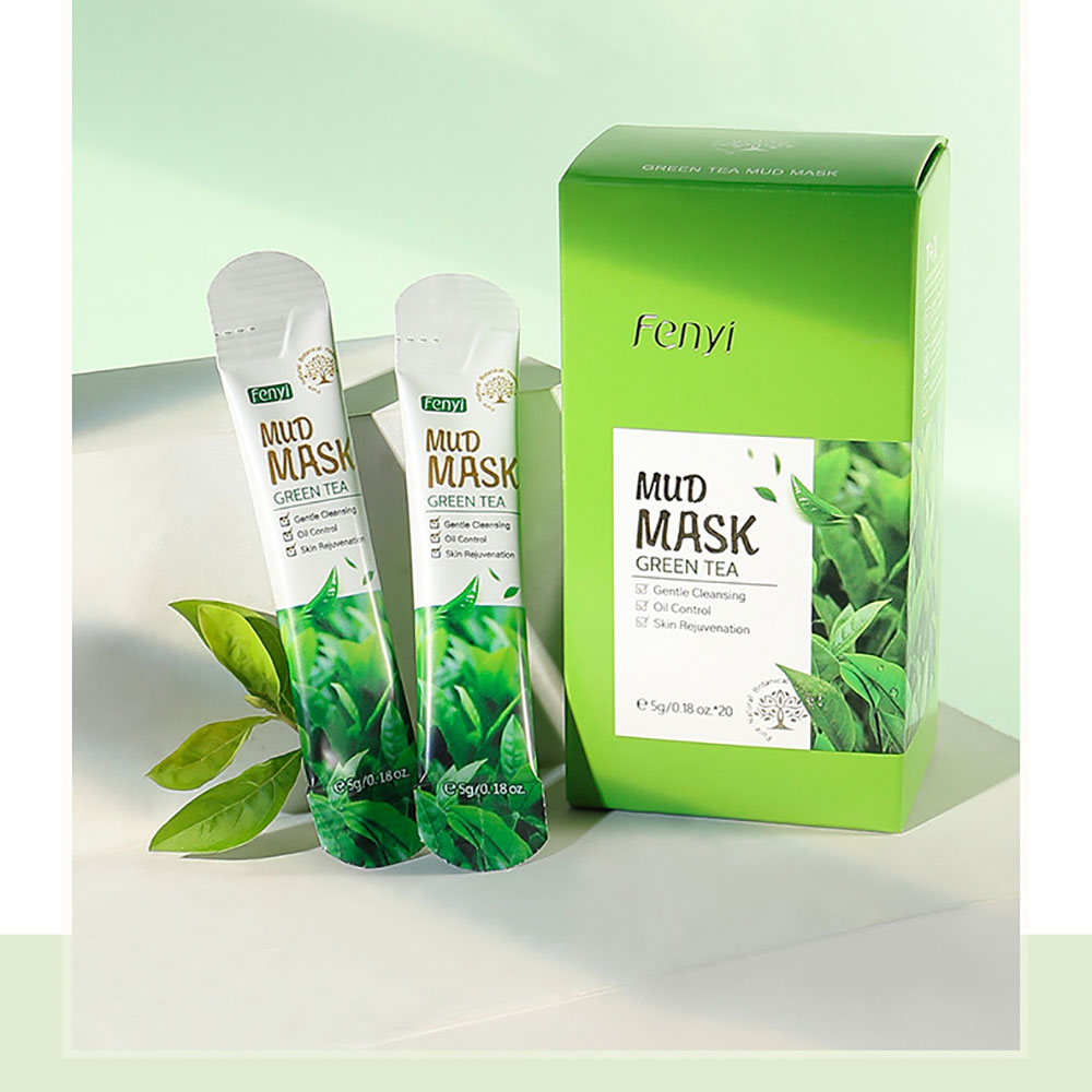 Masker Tanah Liat Teh Hijau Fe - Green Tea Cleansing Clay Mask ulasan dan harga