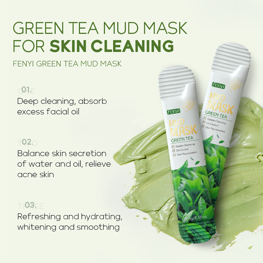 Masker Tanah Liat Teh Hijau Fe - Green Tea Cleansing Clay Mask ulasan dan harga